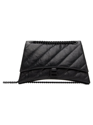 Válltáskák Balenciaga Medium Crush Chain Bag Fekete | 716393 210IY