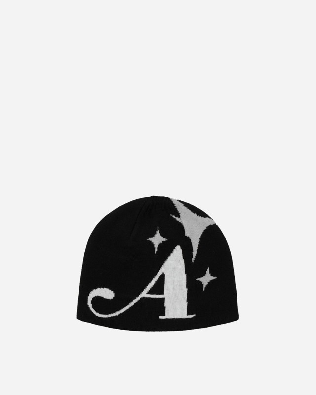 A Star Beanie Black