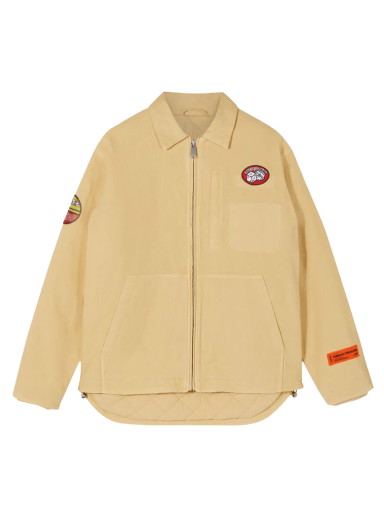 Dzsekik HERON PRESTON Patch Tape Canvas Jacket Bézs | HMEA062S22FAB0026100