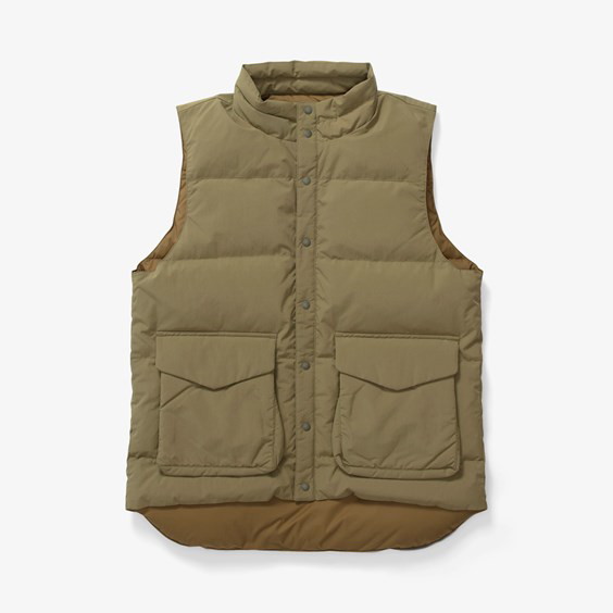 Mellények Snow Peak Recycled Down Vest Zöld | JK-23AU120-OL