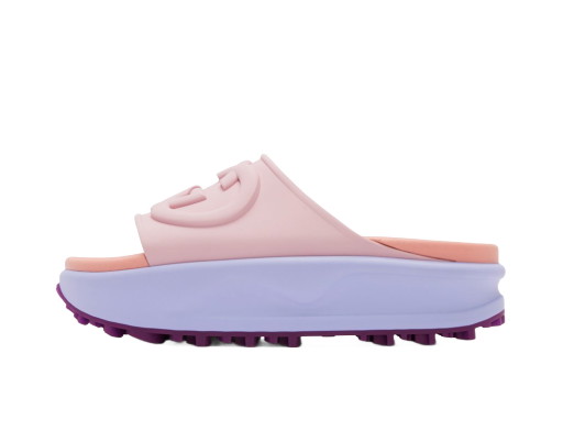 Sneakerek és cipők Gucci Rubber Sandals "Purple Pink" Orgona | 692845 JF000