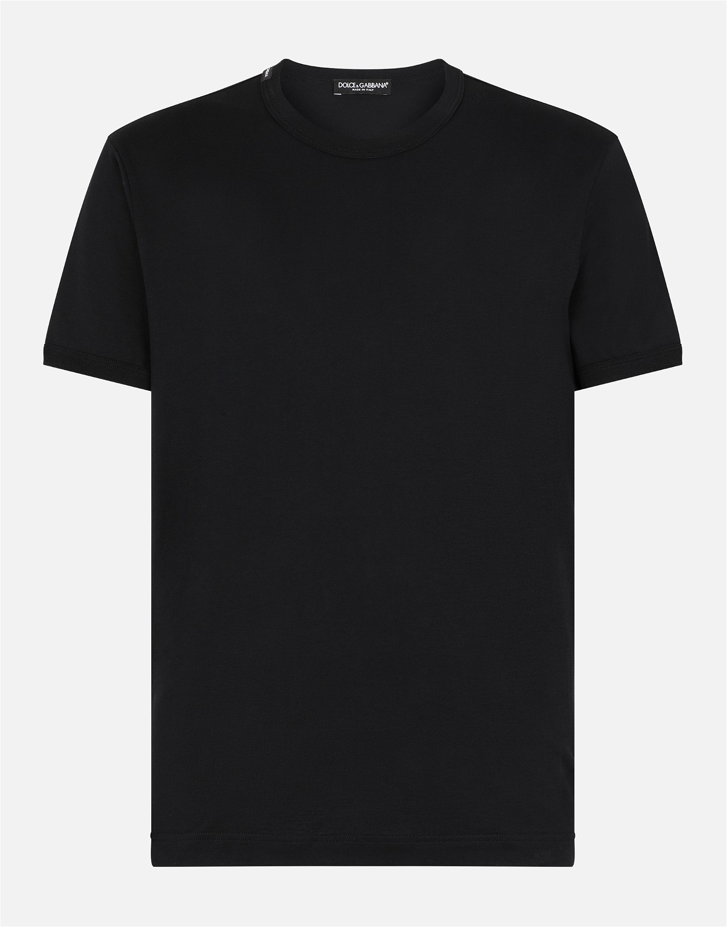 Póló Dolce & Gabbana Cotton T-shirt Fekete | G8JX7TFU7EQB0665, 0