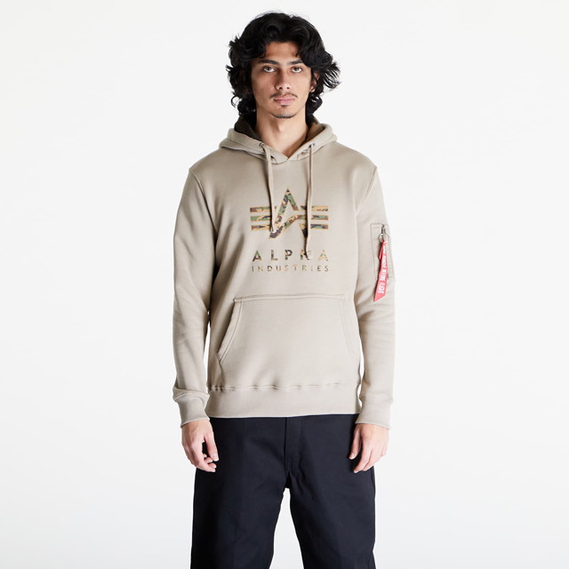 Sweatshirt Alpha Industries Camo TPU Hoody Vintage Sand Bézs | 146337-679