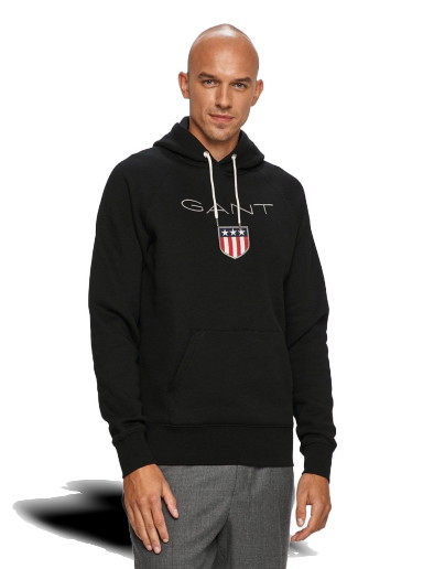 Sweatshirt GANT Hoodie Fekete | 276310