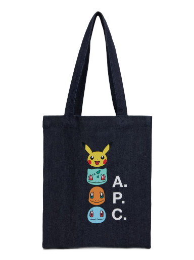 Vászontáskák A.P.C. Pokémon x Lou Tote Bag Sötétkék | COCSX-M61908