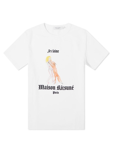 Póló MAISON KITSUNÉ Je T'Aime Classic T-Shirt Fehér | JW00169KJ0008