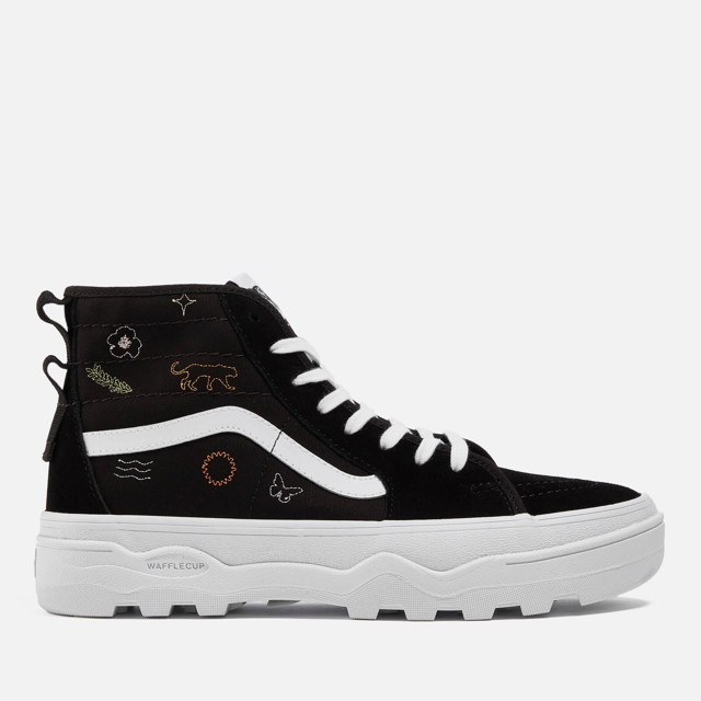 Sneakerek és cipők Vans Women's Embroidered Sentry Sk8-Hi Suede Trainers Fekete | VN0A4BVWBM8