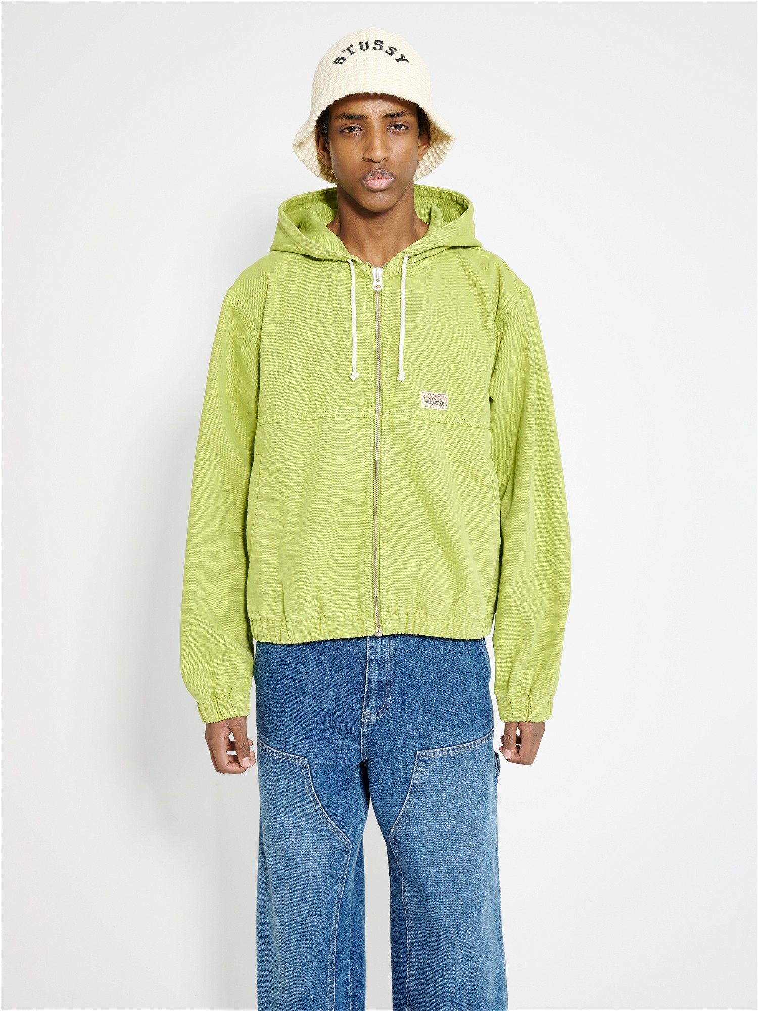 Sweatshirt Stüssy Work Jacket Unlined Canvas Cactus Zöld | 115757 3143, 0