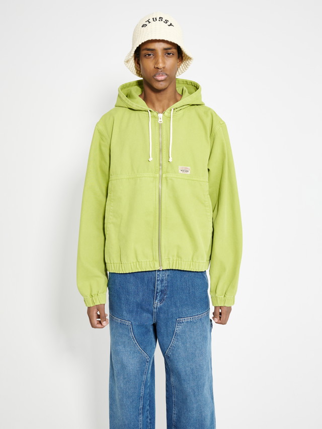 Sweatshirt Stüssy Work Jacket Unlined Canvas Cactus Zöld | 115757 3143