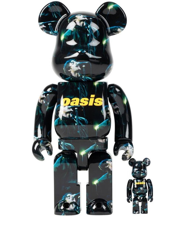 Gyűjthető Medicom Toy Oasis Knebworth 1996 Liam Gallagher Be@rbrick "100% and 400%" - Black Fekete | MEDI008419434943