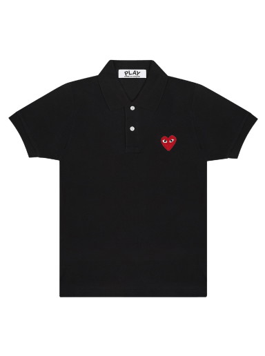 Pólóingek Comme des Garçons PLAY Emblem Polo Tee Fekete | AZ T005 051 1