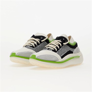 Sneakerek és cipők Y-3 Qisan Knit Off White/ Wonder Silver/ Team Green Szürke | IG1042, 4