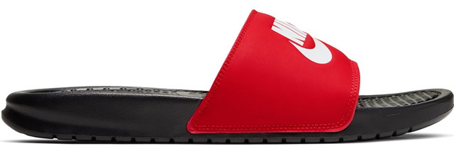 Sneakerek és cipők Nike Benassi JDI Black White Red 
Piros | 343880-026