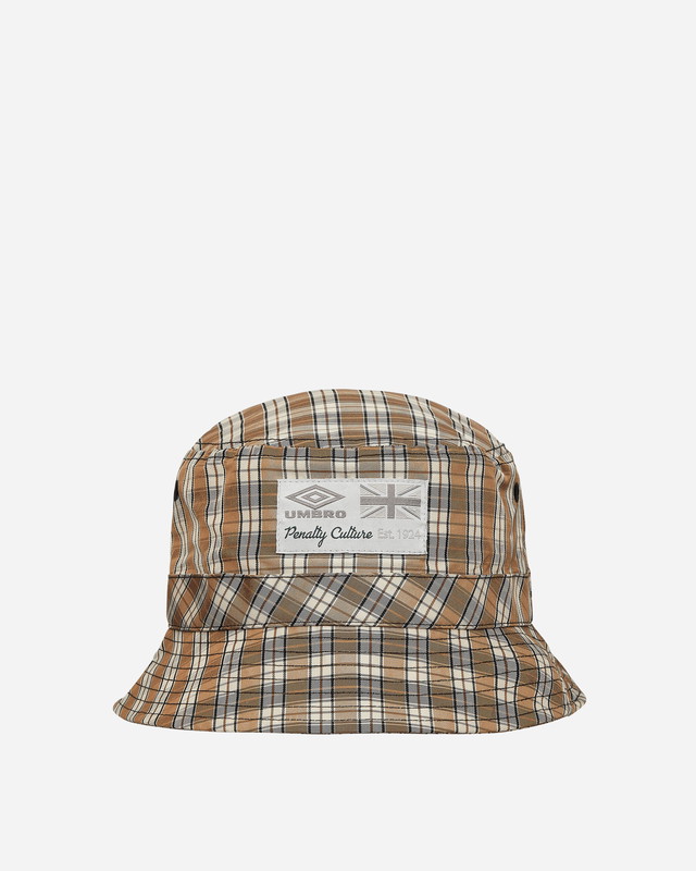 Kalapok Umbro Plaid Logo Bucket Hat Beige Bézs | UBMW205FA04 BEG0001