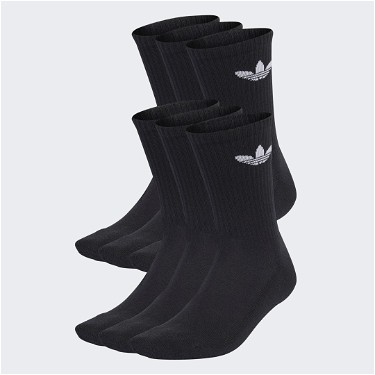 Zoknik és harisnyanadrágok adidas Originals Trefoil Cushion Crew Socks –⁠ 6 pack Fekete | IJ5618, 1