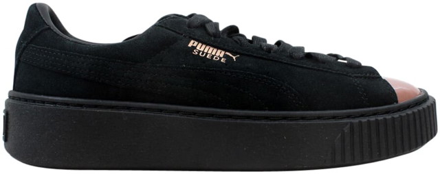 Sneakerek és cipők Puma Suede Platform Rose Gold (W) Fekete | 366382-01