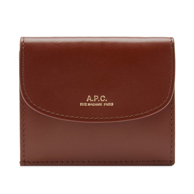 Pénztárca A.P.C. Geneve Trifold Wallet Burgundia | PXBMW-F63483-CAD