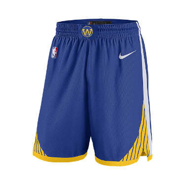 Rövidnadrág Nike Golden State Warriors Icon Edition NBA Swingman Shorts Kék | AV4972-495, 4