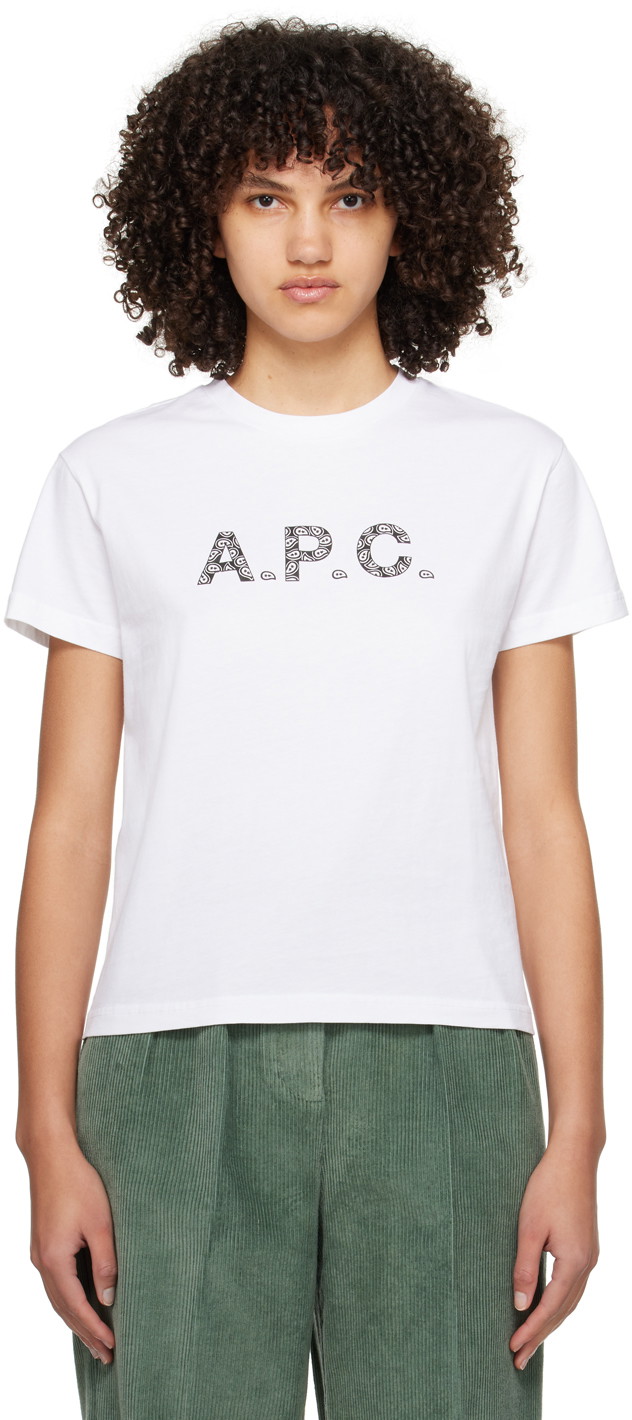 Póló A.P.C. Bonded T-Shirt Fehér | COEIO-F26354