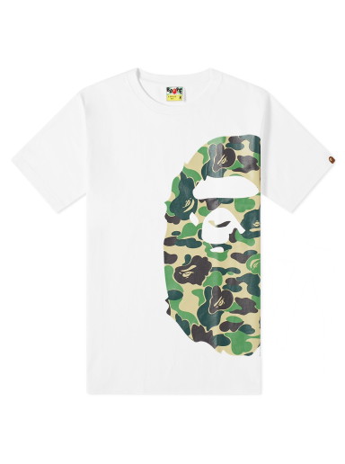 Póló BAPE Abc Camo Side Big Ape Head Tee Fehér | 001TEJ801012M-WHT