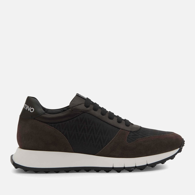 Ruházat Valentino Men's Aries S Suede and Mesh Trainers - UK 7 Barna | 92A2601TEX-550