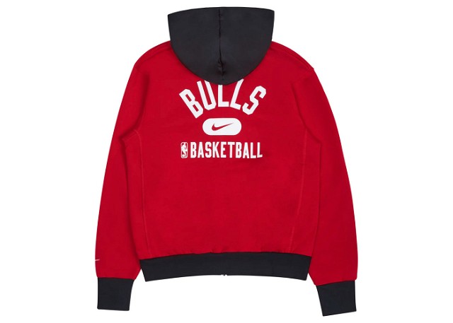 Sweatshirt Nike NBA Chicago Bulls Courtside Full-Zip Fleece Hoodie Red 
Piros | DB2185-657