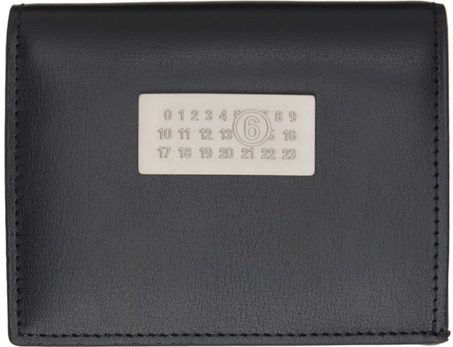 Pénztárca Maison Margiela MM6 Numeric Wallet Fekete | SA5UI0015 P6189