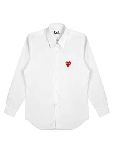 Ing Comme des Garçons Play Woven Shirt Fehér | AZ B002 051 2