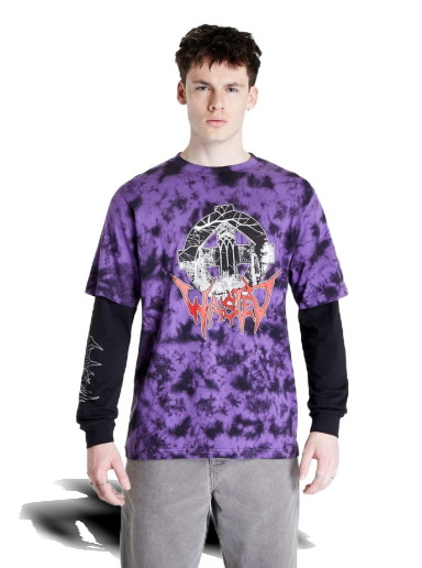 Póló Wasted Paris T-Age Armor Tie & Dye Orgona | e Purple/ Black