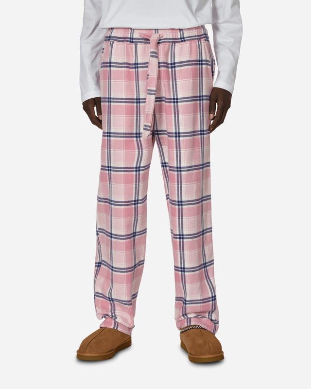 Pizsama TEKLA Flannel Plaid Pijamas Pants Rózsaszín | SWP-PIPL PIPL