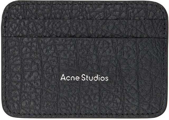 Pénztárca Acne Studios Leather Card Holder Fekete | CG0245-