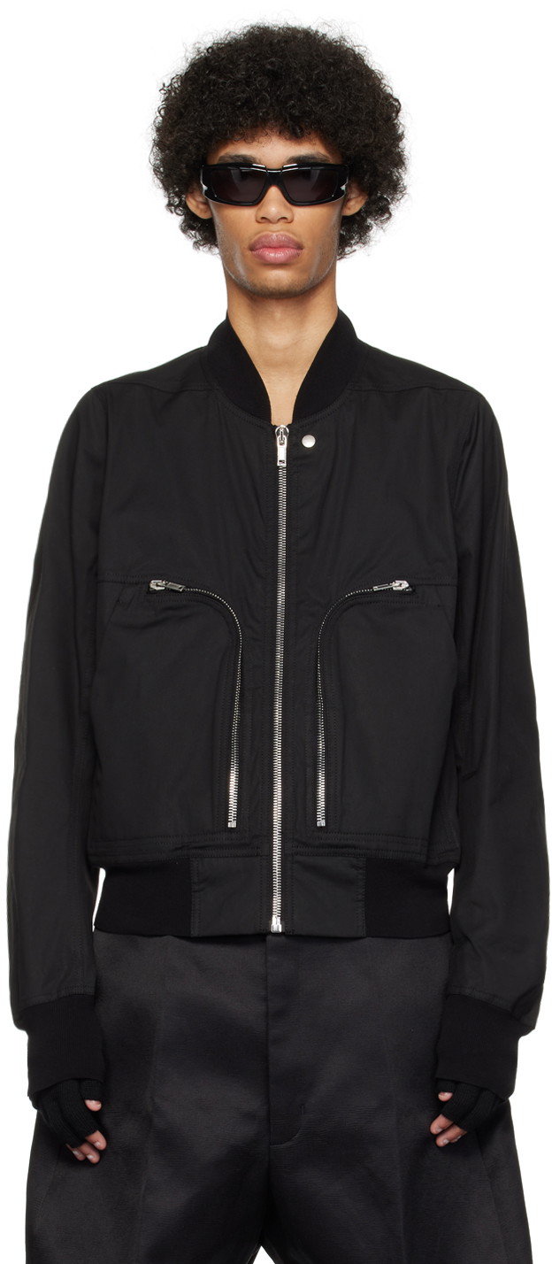 Bomber dzsekik Rick Owens Bauhaus Bomber Jacket Fekete | RU01D3791 TE