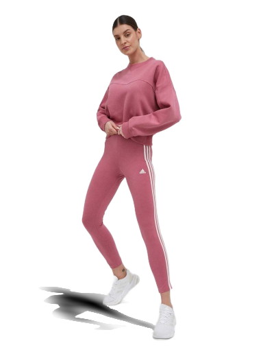 Leggings adidas Originals Essentials 3-Stripes High-Waisted Single Jersey Leggings Rózsaszín | IC9902