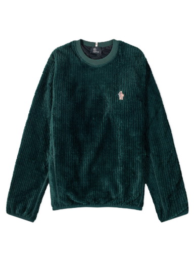 Pulóver Moncler Grenoble Crew Sweater Green Zöld | 8G000-21-809JL-865