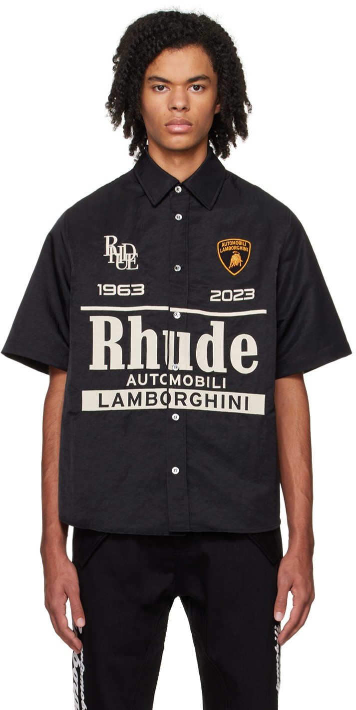 Ing Rhude Automobili Lamborghini Edition Shirt Fekete | RHFW23SR33062372, 0