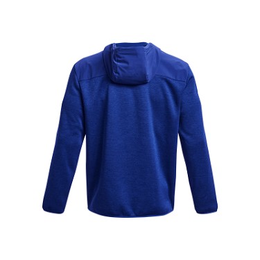 Sweatshirt Under Armour Essential Swacket Full-Zip Hoodie Kék | 1378824-400, 3