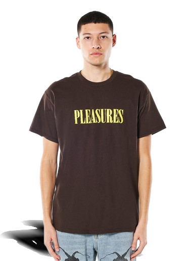 Póló Pleasures Tickle Logo Tee Barna | P22SP054-BROWN