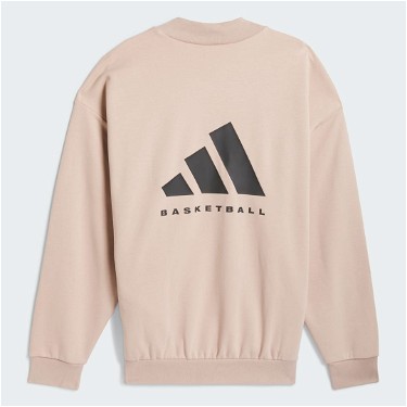 Sweatshirt adidas Performance Basketball Crew Bézs | IM8422, 5