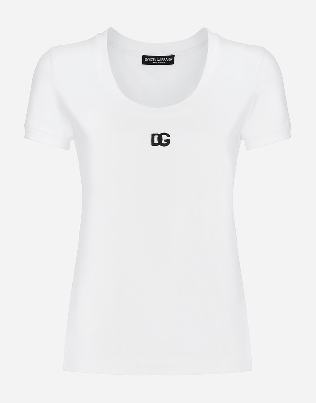 Jersey T-shirt With Dg Logo