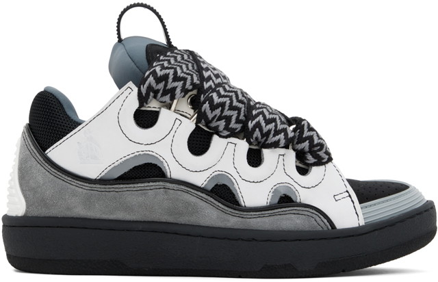Sneakerek és cipők LANVIN Curb Sneakers "Gray & Black" Szürke | FW-SKDK02-TONE-P24