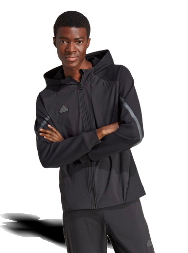 Sweatshirt adidas Performance Designed 4 Gameday Premium Full-Zip Track Top Fekete | IC8039