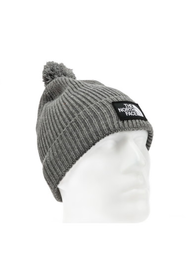 Beanie sapkák The North Face Logo Box Pom Beanie Szürke | NF0A3FN3DYY1