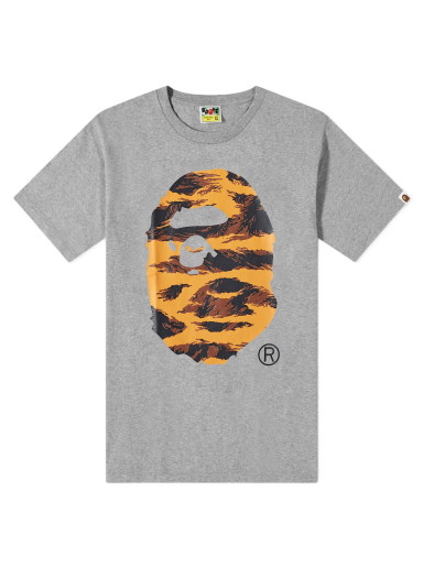 Póló BAPE Tiger Camo Head Tee Szürke | 001TEI701008F-GRA