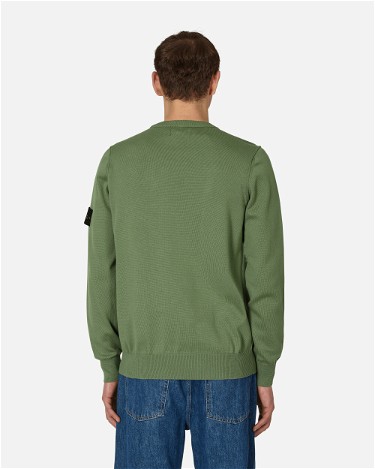Pulóver Stone Island Cotton Crewneck Sweater Zöld | MO1015540B2 V0055, 3