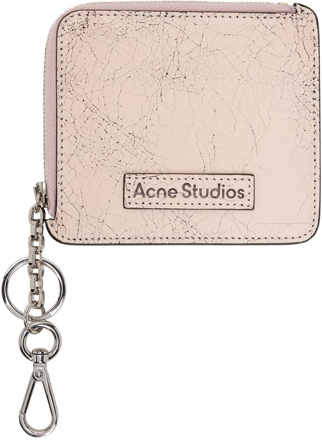 Pénztárca Acne Studios Zip Leather Wallet Rózsaszín | CG0242-