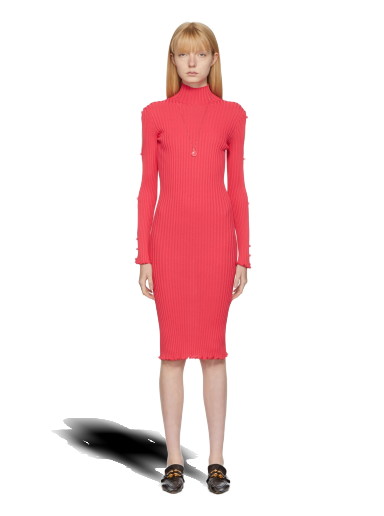 Ruha Bottega Veneta Rib Knit Dancer Dress Rózsaszín | 670662 V1DO0