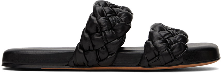 Sneakerek és cipők Bottega Veneta Foulard Mules "Black" Fekete | 741335 V28N0, 0