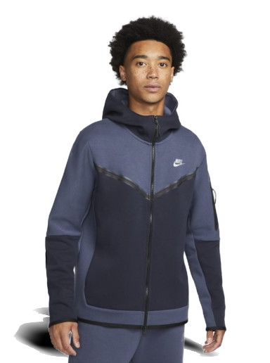 Sweatshirt Nike Sportswear Tech Fleece Full-Zip Hoodie Sötétkék | DV0537-437