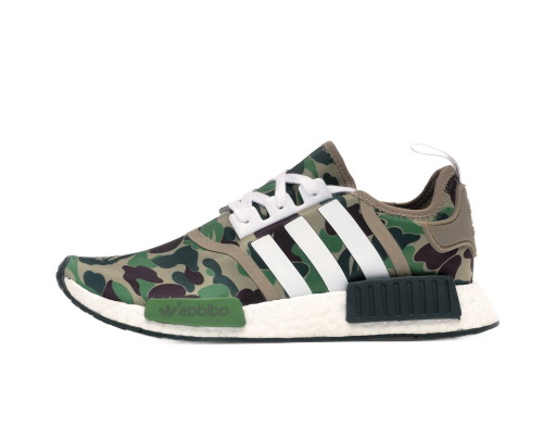 Sneakerek és cipők adidas Originals NMD R1 Bape Olive Camo Szürke | BA7326