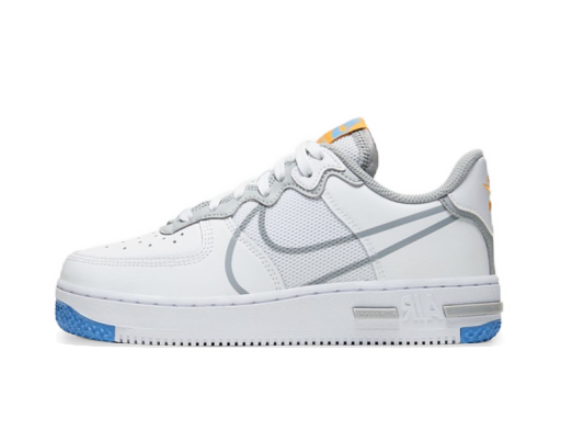Sneakerek és cipők Nike Air Force 1 React SU "White Light Smoke Grey" GS Fehér | CT5117-102